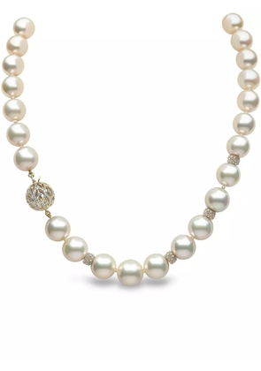 Yoko London 18kt yellow gold Classic Lu South Sea-pearl and diamond necklace