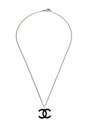CHANEL Pre-Owned 2004 CC-pendant chain necklace - Silver