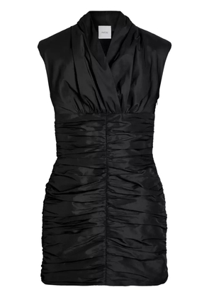 Patou open-back mini dress - Black