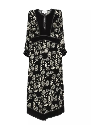 Ba&Sh floral-print midi dress - Black