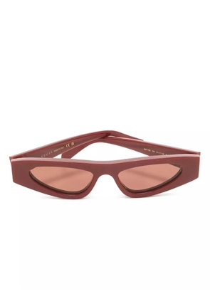 Gucci Pre-Owned cat eye-frame sunglasses - Red