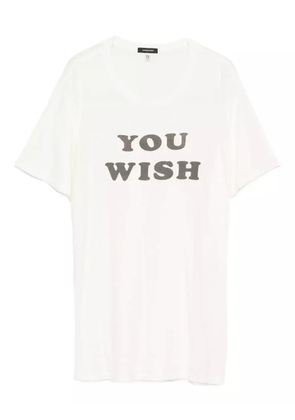 R13 graphic-print t-shirt - Neutrals