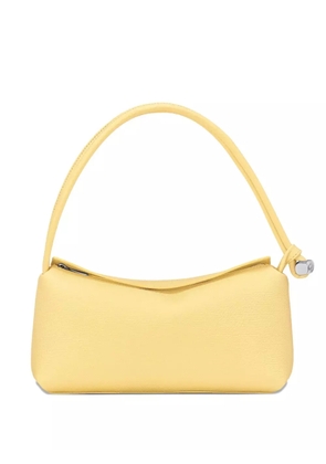 Longchamp Le Roseau textured leather shoulder bag - Yellow