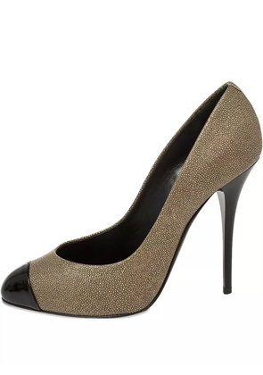 Giuseppe Zanotti Vintage Pre-owned 115mm panelled pumps - Neutrals