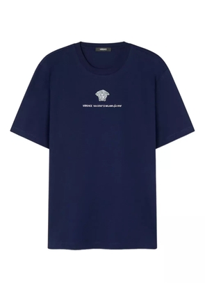 Versace embroidered-Medusa Head T-shirt - Blue