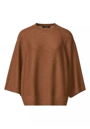 Fabiana Filippi sequin-embellished sweater - Brown