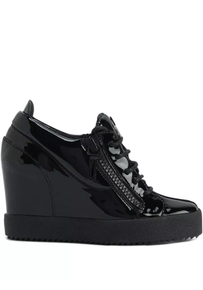 Giuseppe Zanotti Addy Wedge zip-fastening sneakers - Black