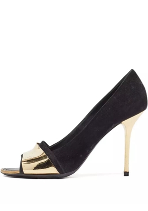 Louis Vuitton Pre-Owned suede gold pumps - Black