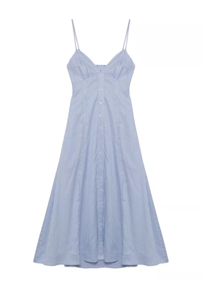 Simkhai Honor button-front midi dress - Blue