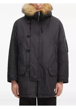 WACKO MARIA faux fur-lined hooded parka - Black