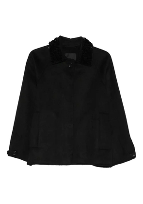 LIU JO embellished-collar jacket - Black