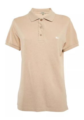 Burberry Pre-Owned 2024 logo-embroidered polo shirt - Neutrals
