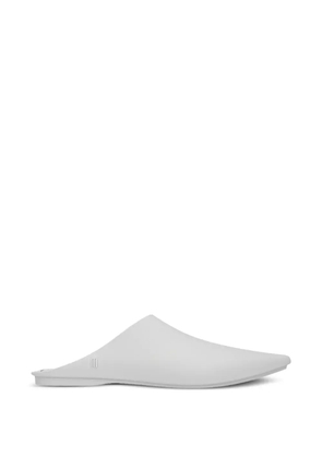 Melissa X 10 Corso Como logo-print pointed-toe mules - White