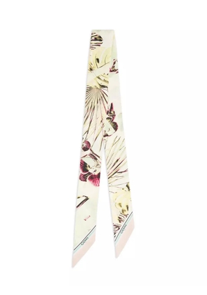 Genny abstract-pattern scarf - Yellow