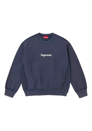 Supreme washed box logo 'SS 25 - Navy' sweatshirt - Blue