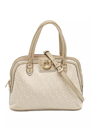DKNY Vintage monogram-pattern tote bag - Neutrals