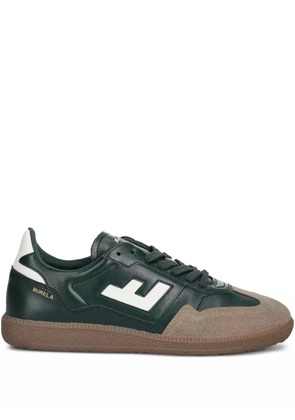 Flamingos suede-panel leather sneakers - Green