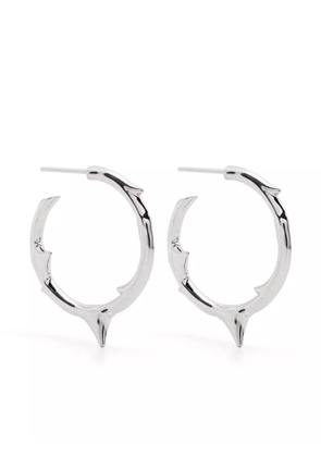 Shaun Leane medium Rose Thorn hoop earrings - Silver