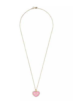 Lisa O 18K yellow gold Mom diamond necklace