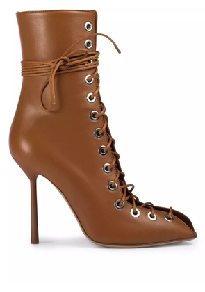 Le Silla 100mm Courtney boots - Brown