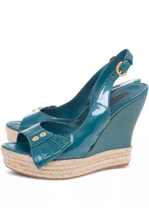 Louis Vuitton Pre-Owned 120mm leather sandals - Blue