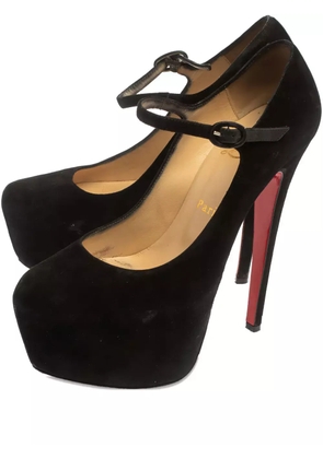 Christian Louboutin Pre-Owned 155mm Daffodile platform pumps - Black