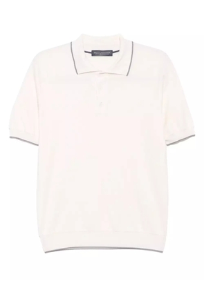 Brett Johnson short-sleeved polo shirt - White