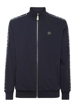 Philipp Plein zip-up cotton sweatshirt - Blue