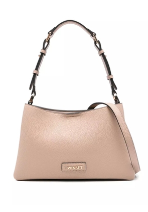 TWINSET logo-lettering crossbody bag - Pink