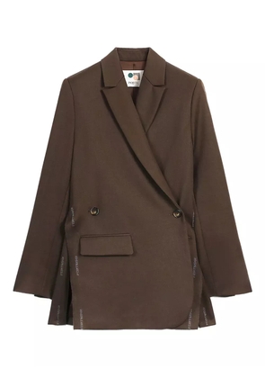Ports 1961 wrap-front logo-detail blazer - Brown