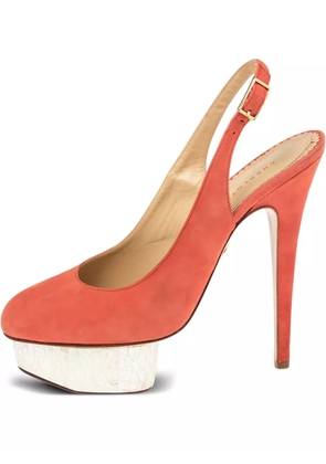 Charlotte Olympia 2024 150mm Dolly pumps - Orange