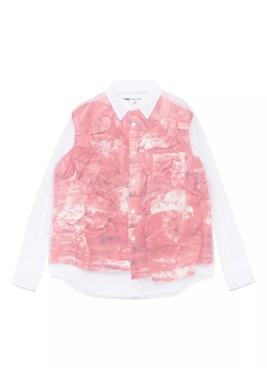 Comme Des Garçons mesh shirt - White
