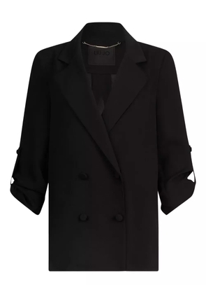 LIU JO Envers satin blazer - 22222 BLACK