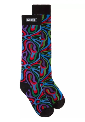 PUCCI Marmo-jacquard socks - Black