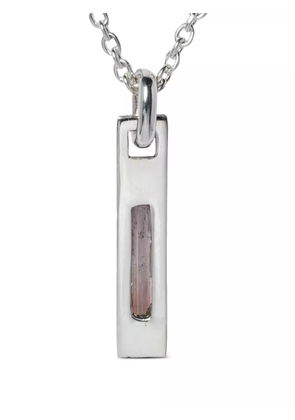 Parts of Four Plate pendant necklace - Silver