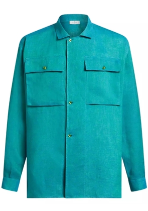 ETRO linen shirt - Blue