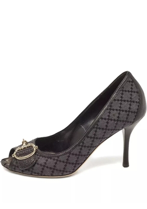 Gucci Pre-Owned 100mm leather heeled pumps - Black