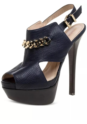 Fendi Pre-Owned 2023 150mm platform sandals - Blue