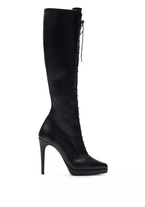 Casadei 100mm Michelle laced boots - Black