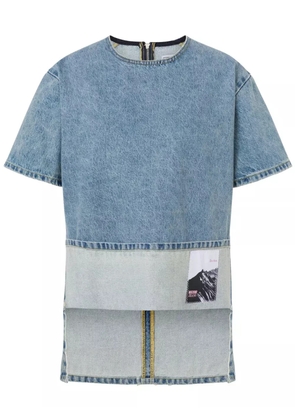 MOSCHINO JEANS appliqué T-shirt - Blue