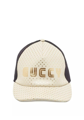 Gucci Pre-Owned logo-print cap - White