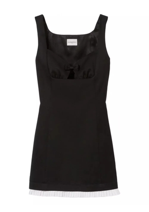 Claudie Pierlot bow-detail pleated mini dress - Black