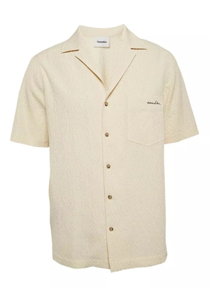 Nanushka logo-embroidered shirt - Yellow
