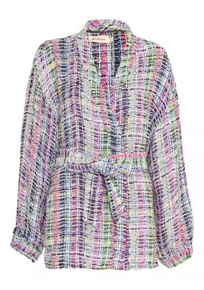 Lethicia Bronstein tweed belted jacket - Pink