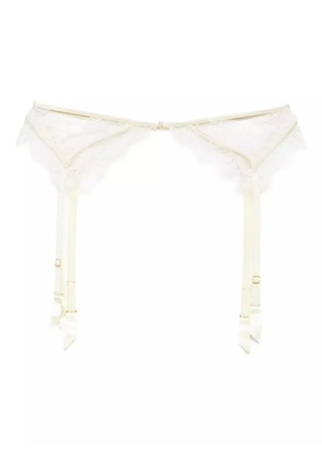 Kiki de Montparnasse lace inset garter belt - Yellow