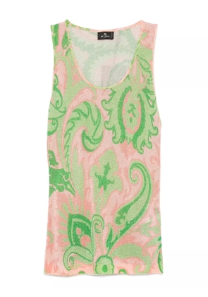 ETRO paisley-print sleeveless top - Green