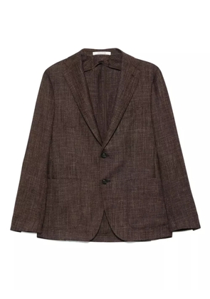 Tagliatore mélange-effect blazer - Brown