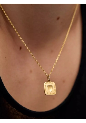 Monica Vinader GP Love Token pendant - Gold