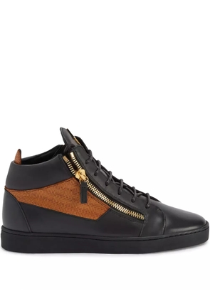 Giuseppe Zanotti Kriss leather mid-top sneakers - Black