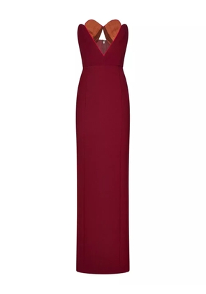 Nensi Dojaka sweetheart-neckline maxi dress - Red
